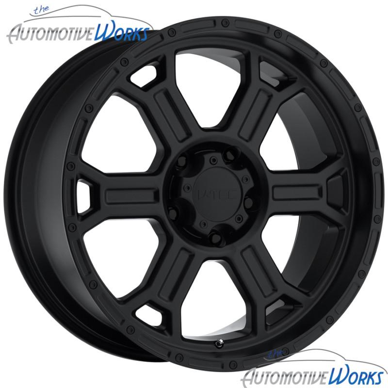 1 - 17x9 v-tec raptor 8x165.1 8x6.5 +18mm matte black wheel rim inch 17"