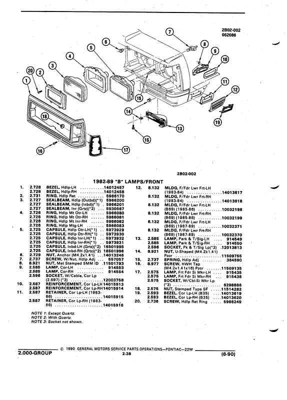 914554 cornering lamp right side pontiac chevrolet b body