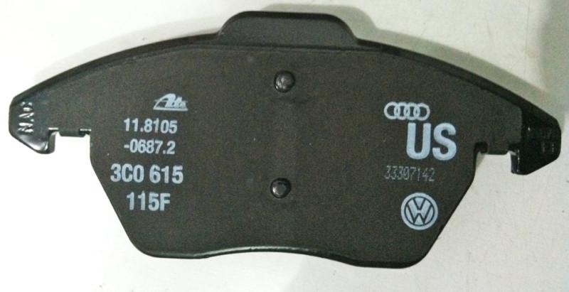 Volkswagen rabbit brake pad set front  3c0 698 151 d