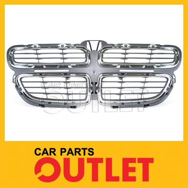 01 dodge stratus sedan grille chrome trim/inner frame material grey insert&body