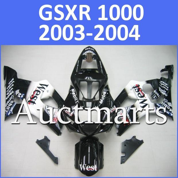 Fit suzuki 03 04 gsxr 1000 gsx-r1000 2003 2004 fairing k4 bodywork d24 d00