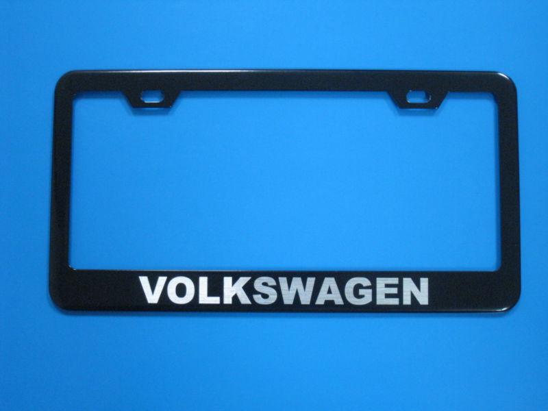 "volkswagen"jetta passat beetle black license frame 1pc