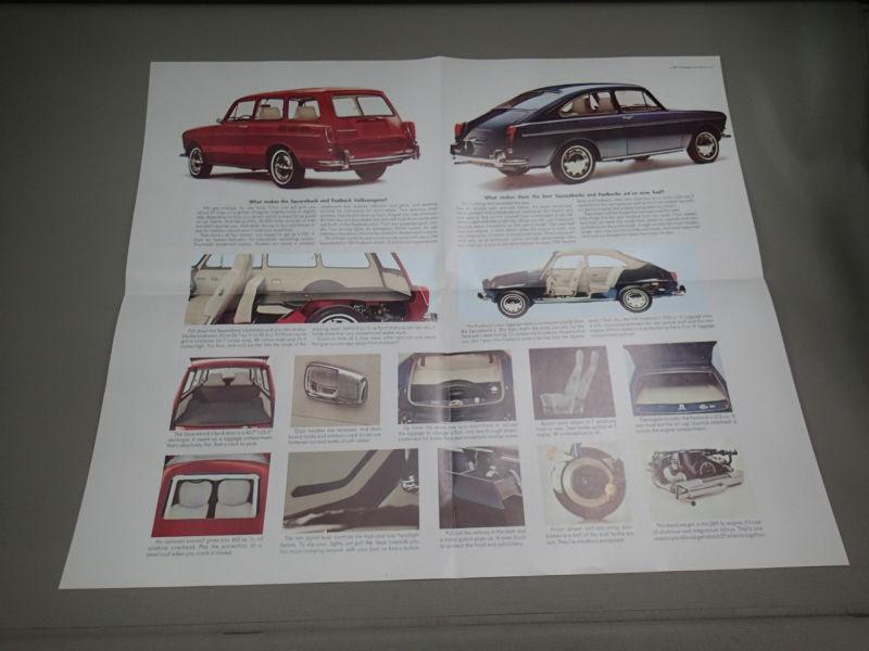 1967 vw squareback car dealer sales brochure