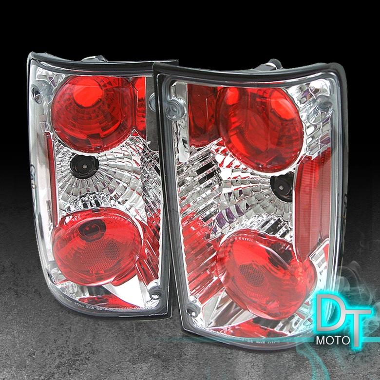 89-95 toyota pickup truck sr5 dlx base altezza jdm chrome tail lights lamps sets