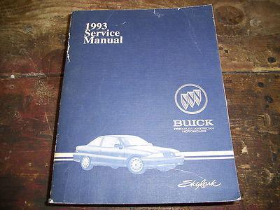 1993 buick skylark factory issue repair manual