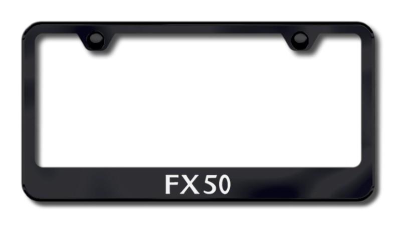 Infiniti fx50 laser etched license plate frame-black made in usa genuine