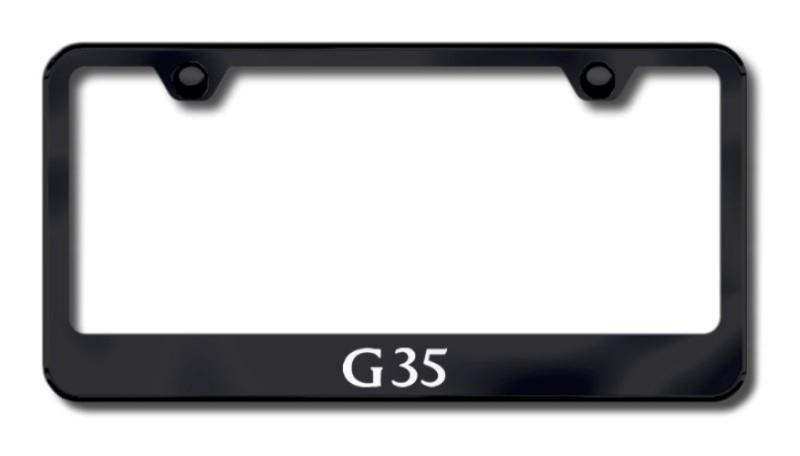 Infiniti g35 laser etched license plate frame-black made in usa genuine