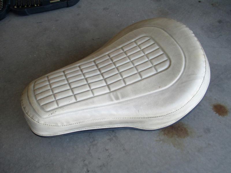 Harley panhead shovelhead white buddy seat oem part