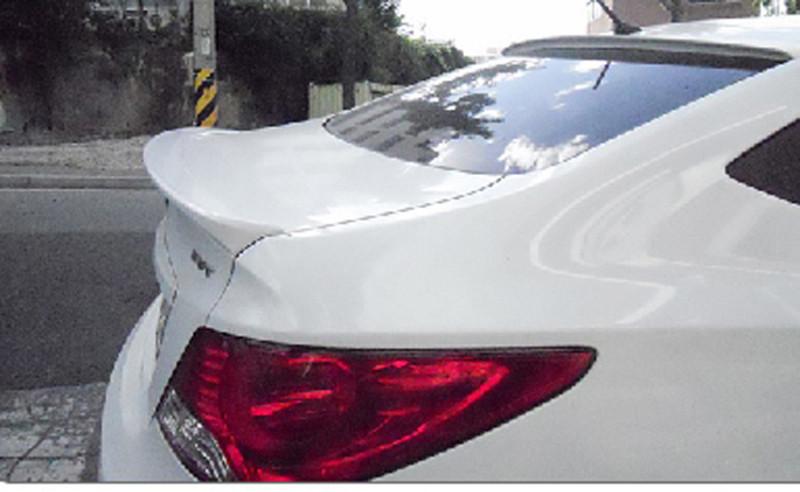 Car rear trunk painted lip quality abs spoiler for hyundai 2011,2012,2013 accent