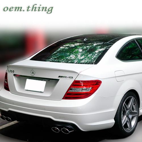 Painted mercedes benz c204 2d coupe oe type rear roof & a trunk spoiler wing  ○