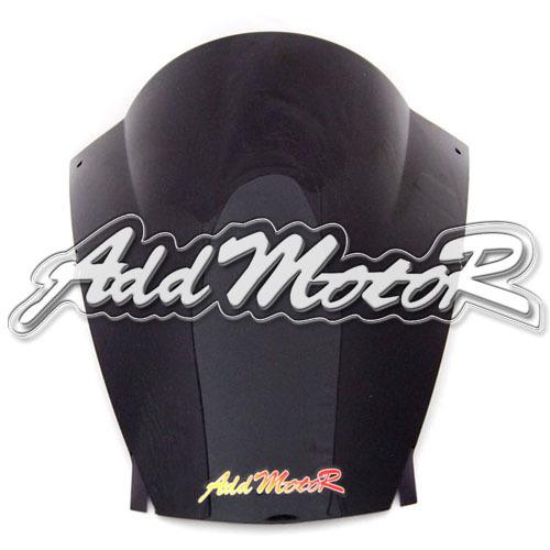 Double bubble black windshield motorcycle windscreen for ninja zx12r 2002-2005