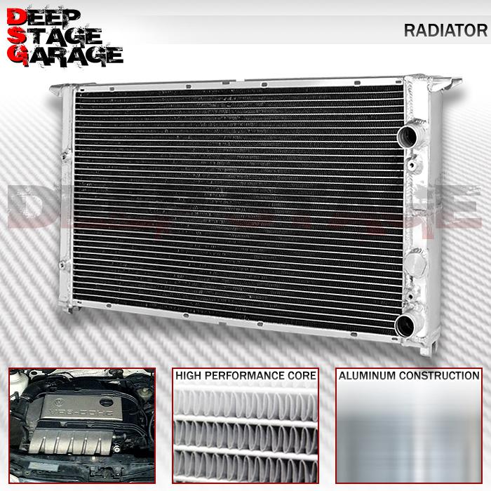 Aluminum racing dual core 2-row bolt-on  cooling radiator 94-98 vw golf vr6 v6