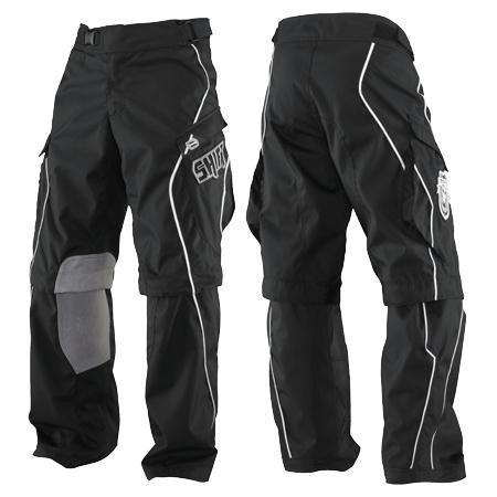 Shift recon solid black motocross race motorcycle pants zipoff shorts  size 30