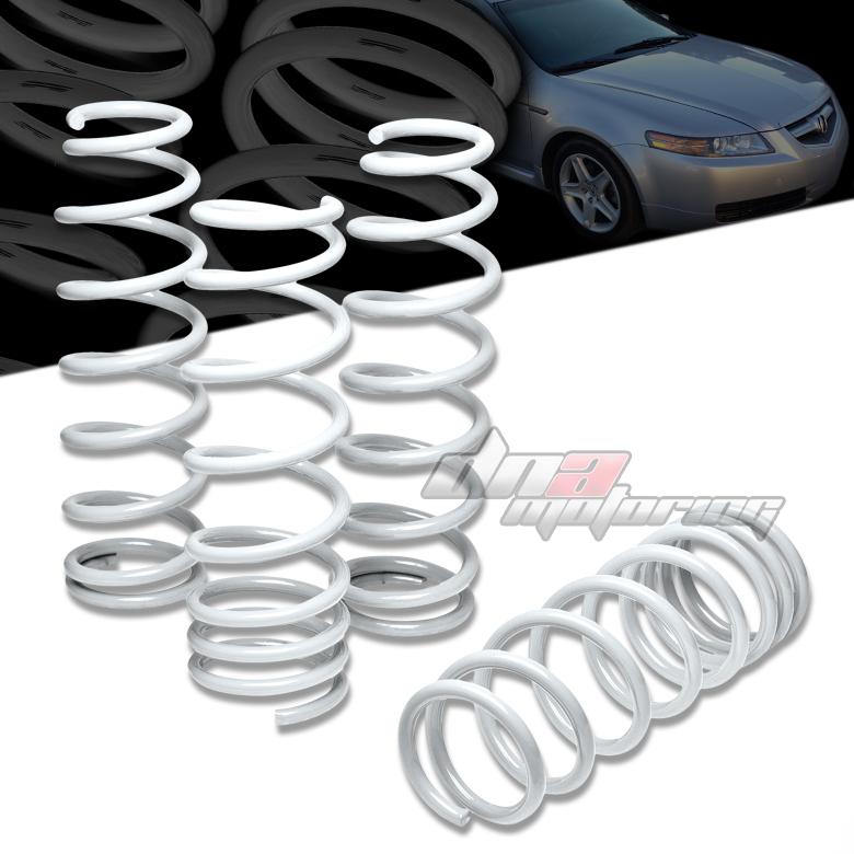 04-08 acura tl 1.25"drop suspension white racing lowering spring 205f/260r(lb)