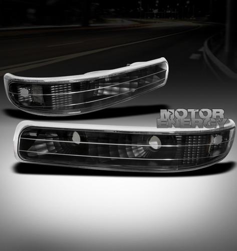 1999-2002 chevy silverado/2000-2006 suburban/tahoe bumper signal light black set