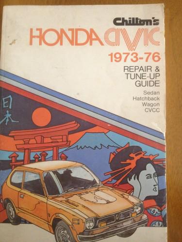 1973-1976 chilton's honda civic sedan/hatchback/wagon/cvcc.  repair & tune up gu