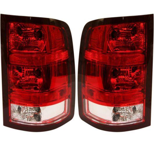 07-12 gmc pickup truck sierra taillamps taillights left right pair set rear