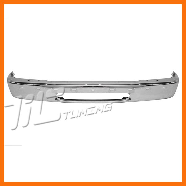 95 96 97 explorer xlt 4dr front bumper face bar fo1002283 chrome upper pad holes