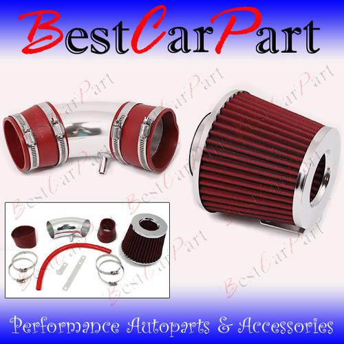 Bcp red short ram air intake induction kit + filter for 04-06 elantra 2.0l l4