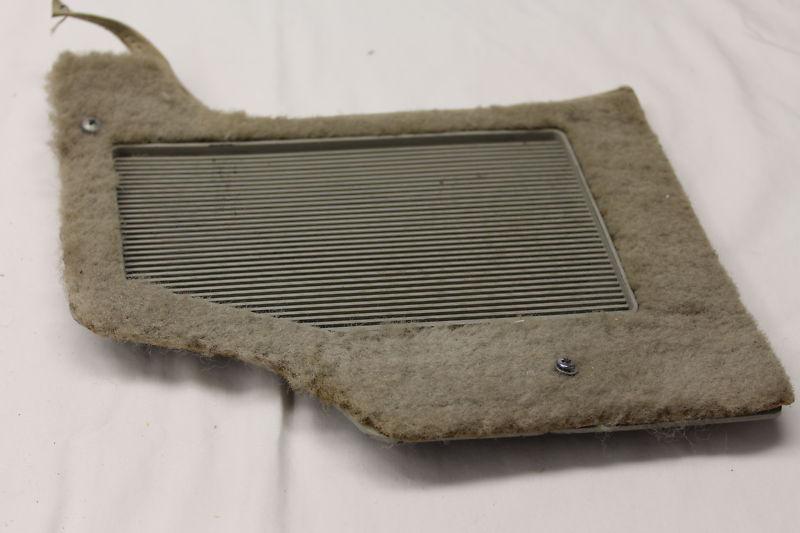 Corvette original passengers side rh rear speaker cover grey carpet 1981-82