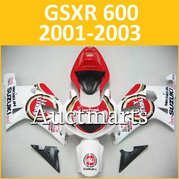 Fit suzuki 01 02 03 gsxr 600 gsx-r600 2001 2002 2003 fairing k1 bodywork a5 b12