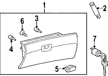 Toyota 55506ae010b0 genuine oem factory original lock