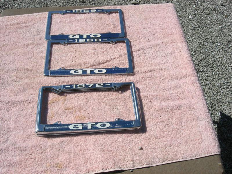 Pontiac gto license frame