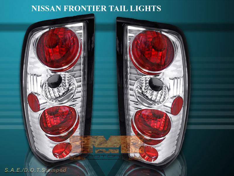 1998-2004 nissan frontier altezza tail lights crhome 03 02 01 00 99