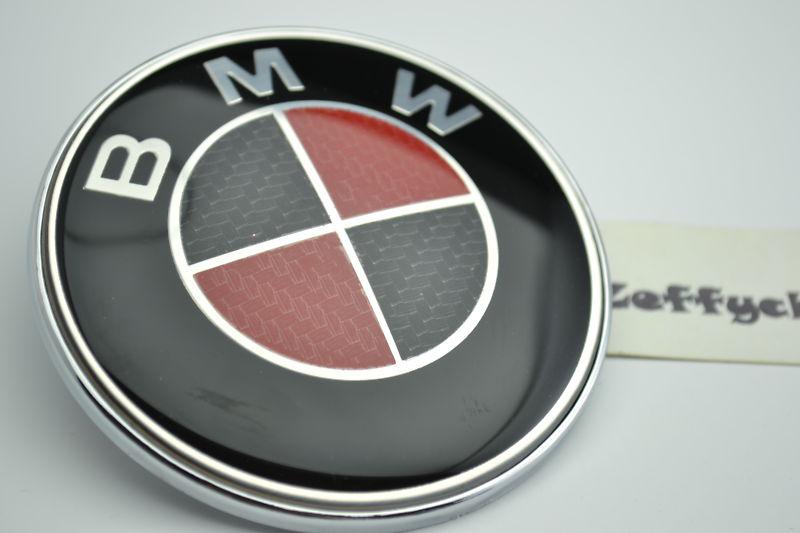 82mm for bmw hood emblem carbon fiber badges front cap e60 e61 e63 e70 e91 f33