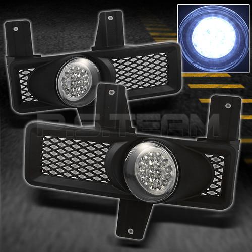 97-98 f150 expedition hyper white full led fog lights lamps w/switch left+right