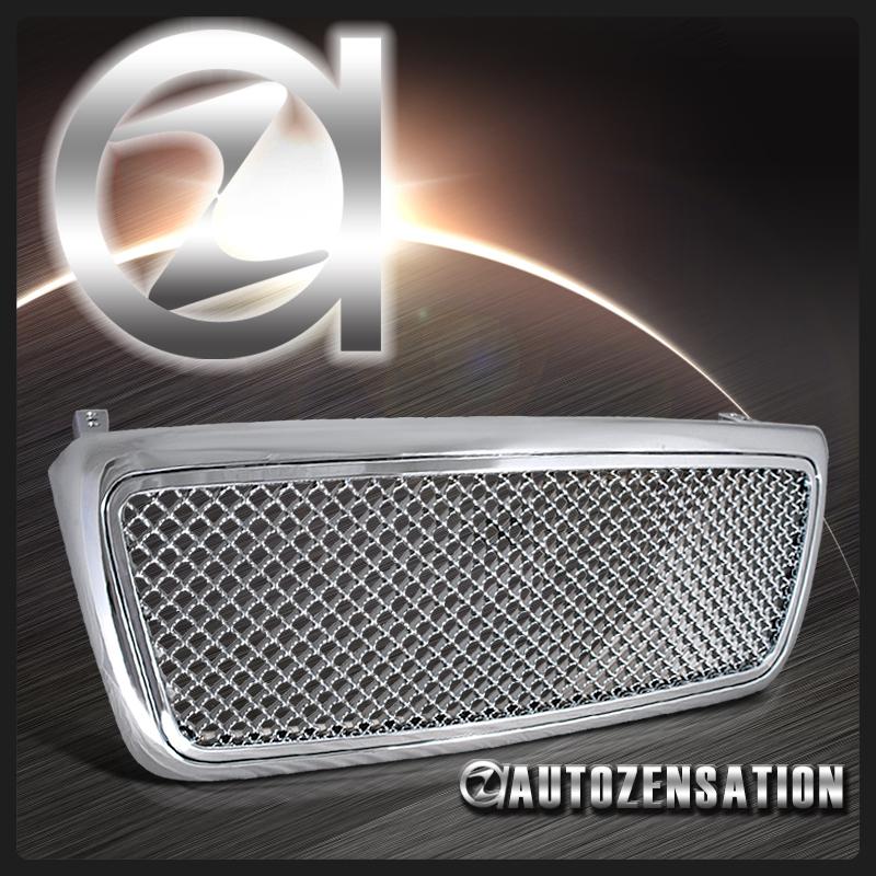 04-08 ford f150 pickup chrome hood mesh grill honeycomb grille