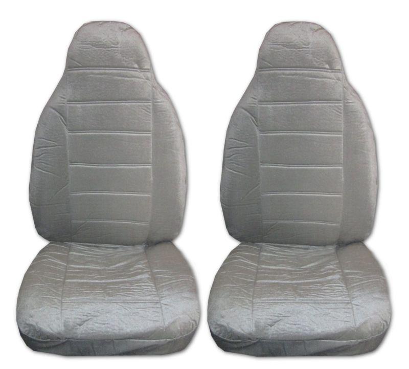 Encore high back car truck seat covers silver grey #2