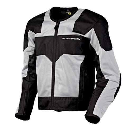 Scorpion drafter motorcycle jacket silver size xx-large