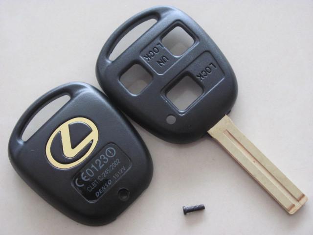 Lexus transponder suv key 37mm new 3 button uncut w/logo 