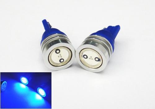 2x 1.5w high power led light bulb blue 168 194 2825 license plate parking signal