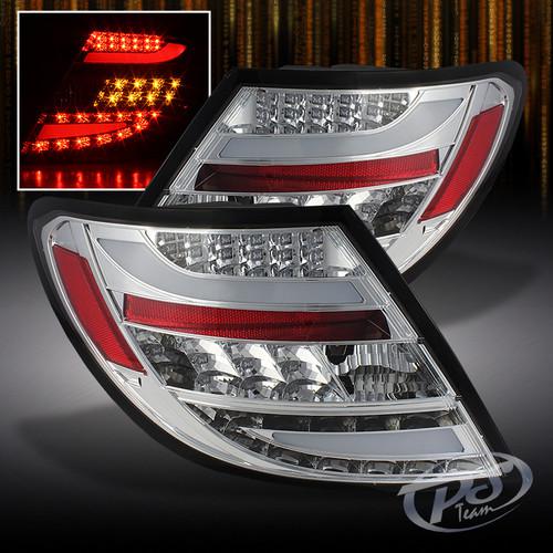 11-12 benz c250 c300 c350 c63 w204 c-class led clear tail lights brake lamps