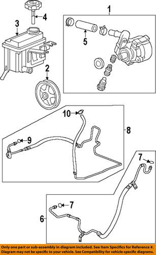 Buick gm oem 25936850 steering pressure hose/power steering pressure hose