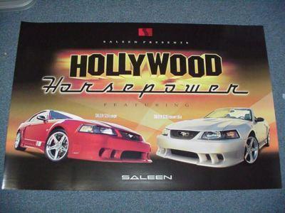 Saleen mustang s281 hollywood poster - awesome! 2-car out of print free shipping