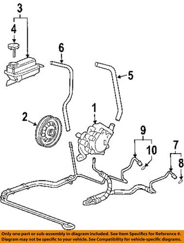 Buick gm oem 15787648 steering pressure hose/power steering pressure hose