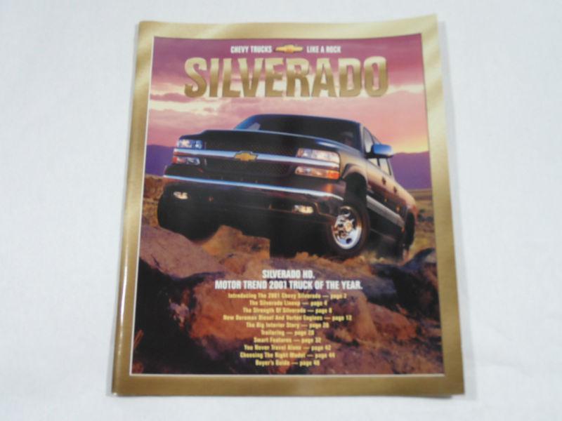 2001 chevrolet silverado truck sales brochure catalog manual hd