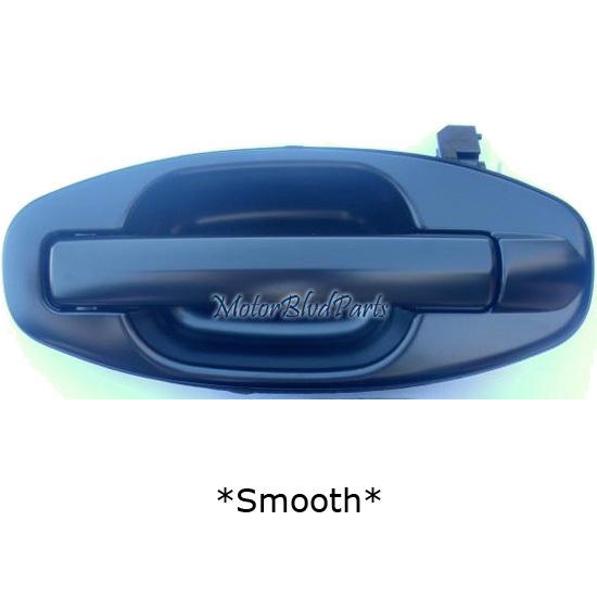 01-06 santa fe rear door smooth handle outside black driver left l