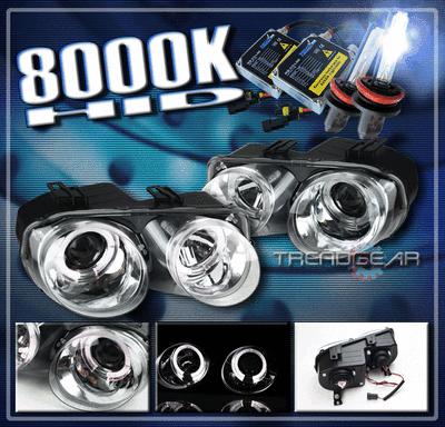 98 99 00 01 acura integra halo projector headlight+hid kit lamp jdm chrome ls rs