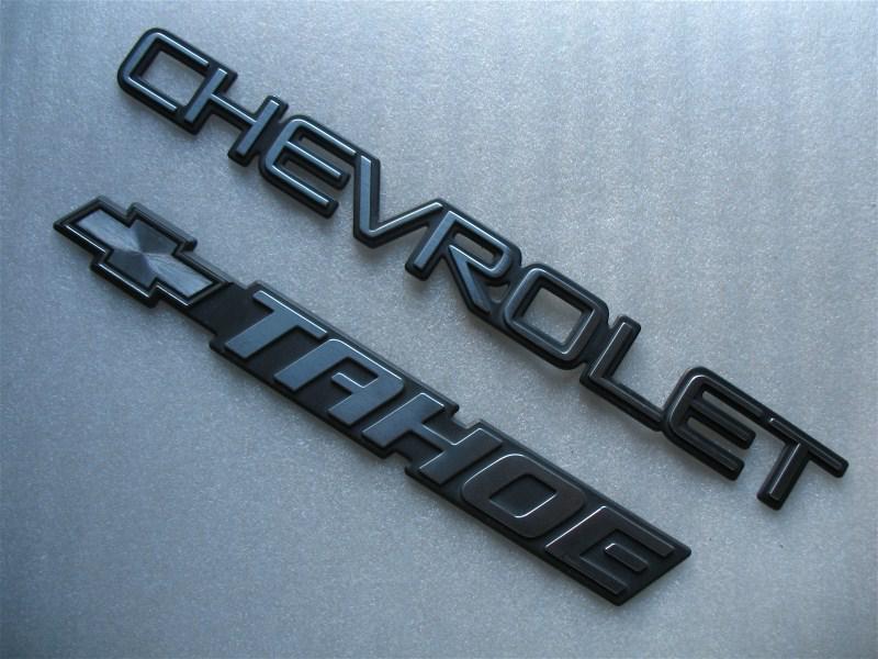 2002 chevrolet tahoe rear trunk emblem logo decal badge set 00 01 02 03 04 05 06