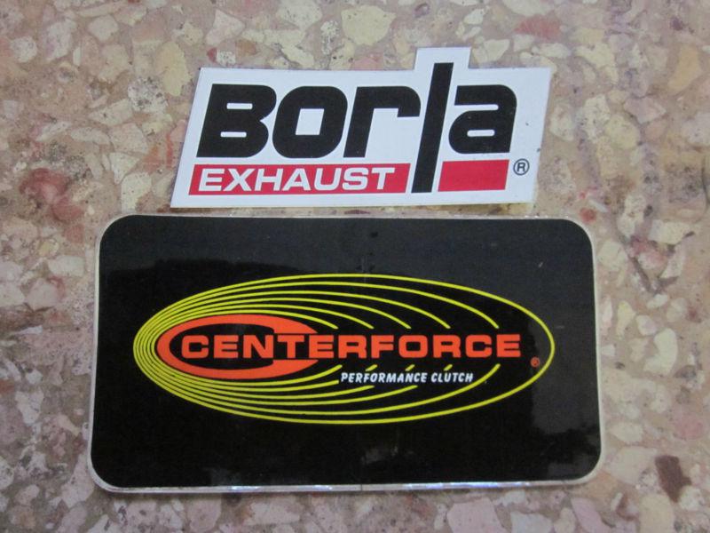 Borla and centerforce decals