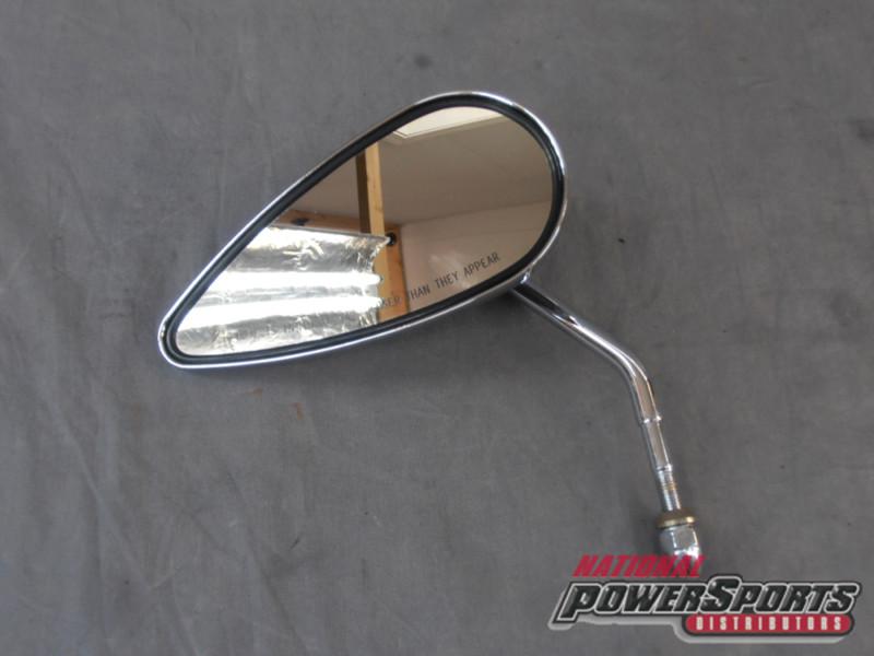 Harley davidson 91968-98 left hand script teardrop mirror chrome mirror 9271325