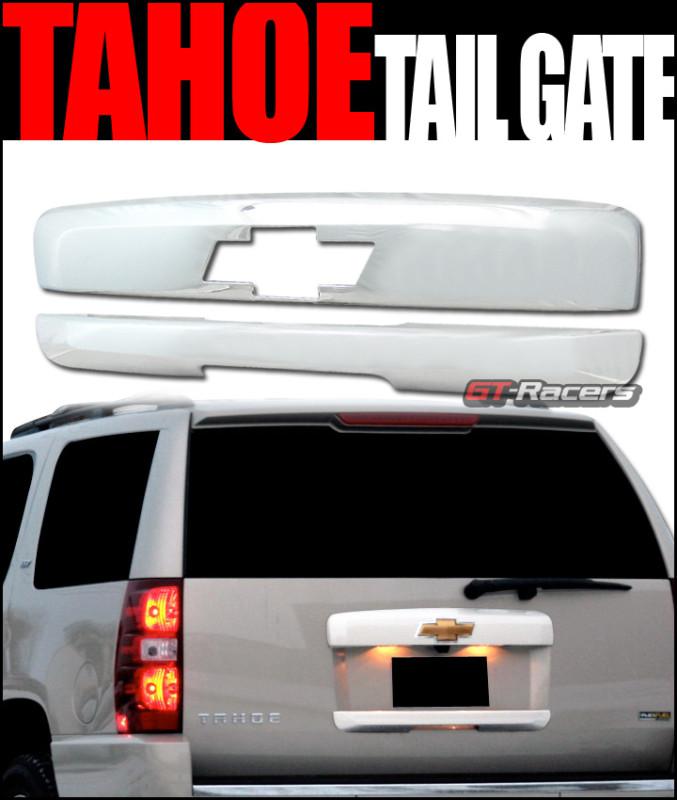 Chrome vip abs tailgate trunk handle trim cover set 07-12 chevy suburban/tahoe