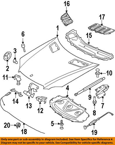 Mercedes-benz-mb oem 1648800205 hood-under cover