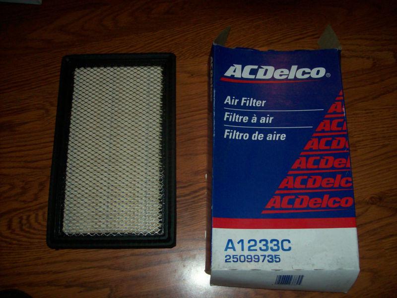 Ac delco a1233c air filter  interchange  wix 46301 fram ca7598   af7838    va110