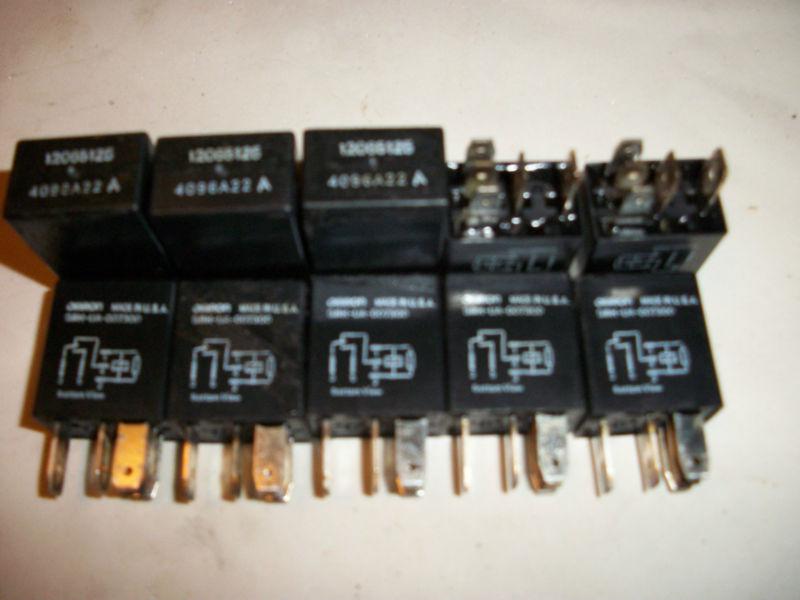 Lot of 10 relays 12065125 4096a22a g8h-ua-007300 ford chevy gm dodge buick 