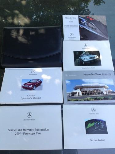 2001 01 mercedes benz c class c 240 c 320 owners operators manual books case